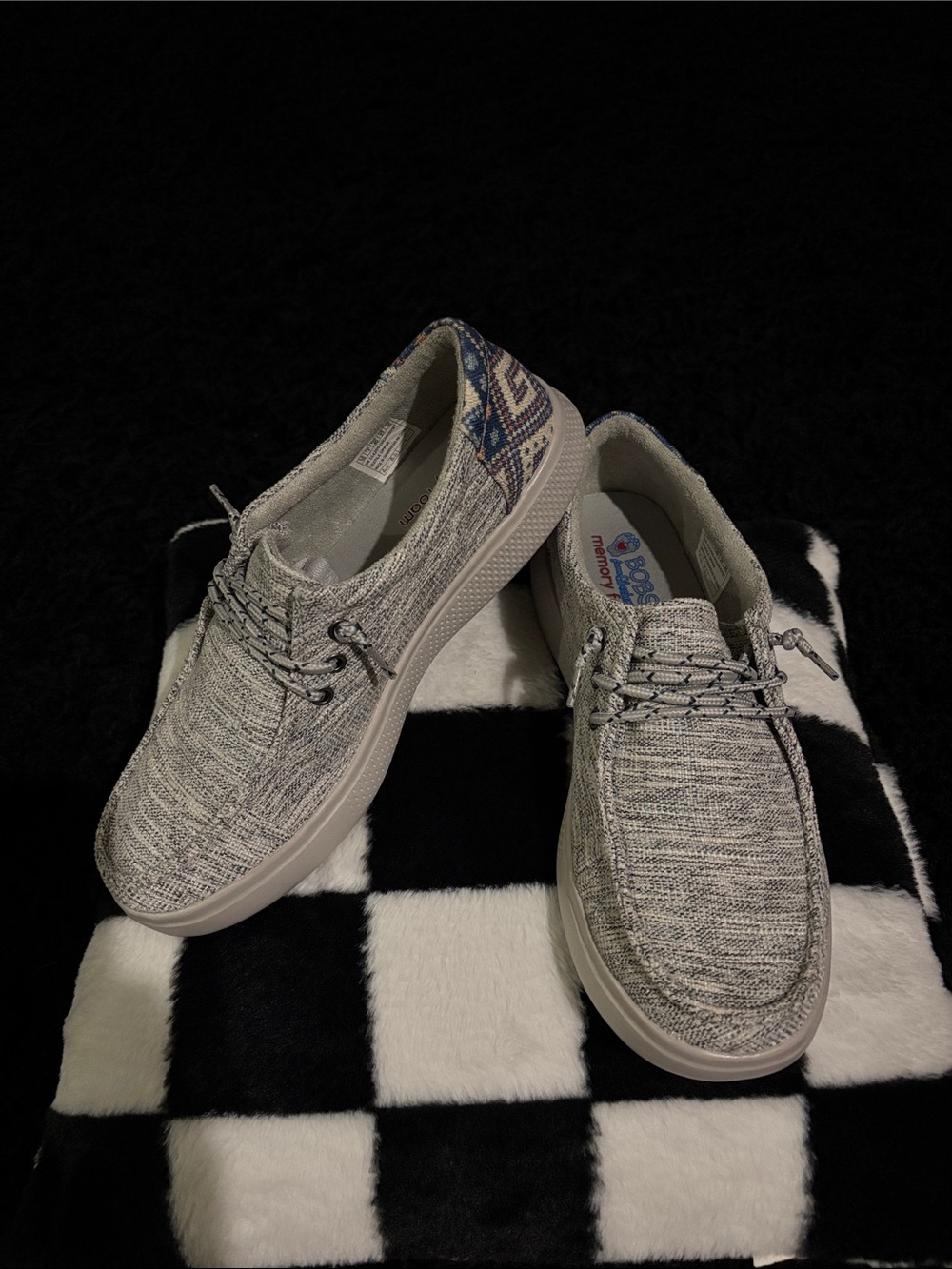 Skechers Women Heathered Light Gray Slip-On Casual Shoes